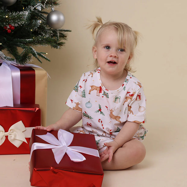 Kids Organic PJ Set - Prancer & Friends