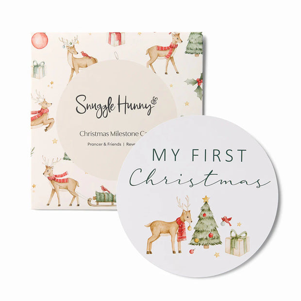 Reversible Single Milestone Card - Prancer & Friends