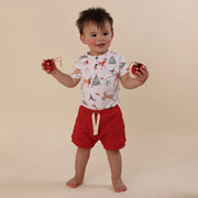 Short Sleeve Bodysuit - Prancer & Friends