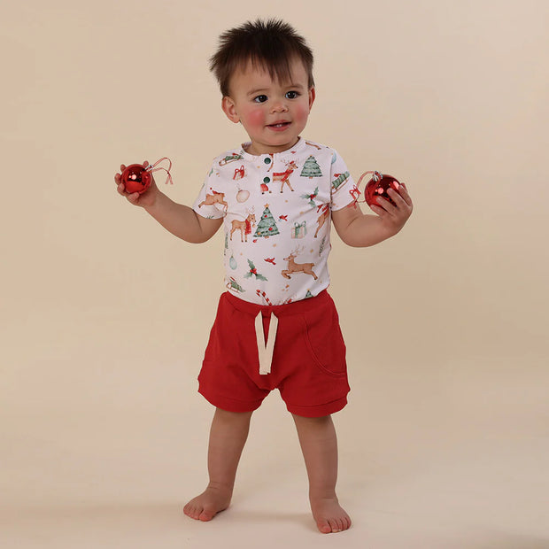 Short Sleeve Bodysuit - Prancer & Friends