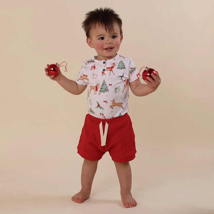 Short Sleeve Bodysuit - Prancer & Friends