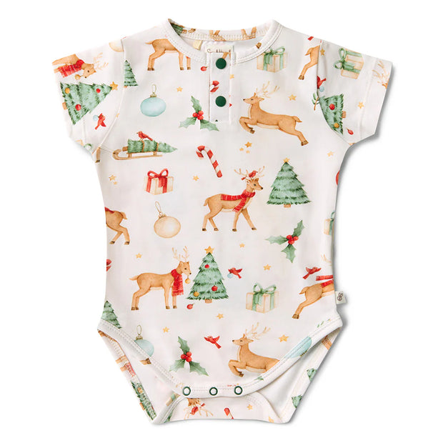 Short Sleeve Bodysuit - Prancer & Friends