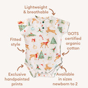 Short Sleeve Bodysuit - Prancer & Friends