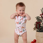 Short Sleeve Bodysuit - Prancer & Friends