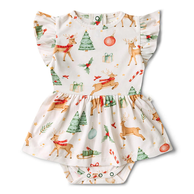 Baby Dress Short Sleeve - Prancer & Friends