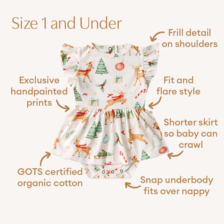 Baby Dress Short Sleeve - Prancer & Friends