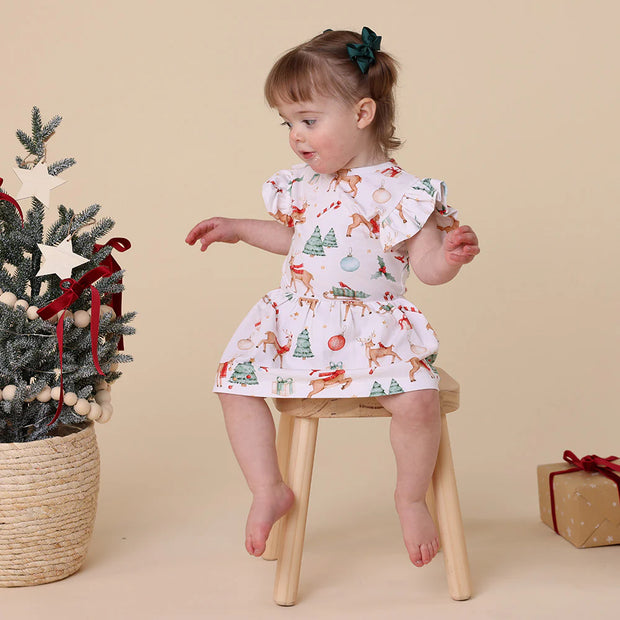 Baby Dress Short Sleeve - Prancer & Friends