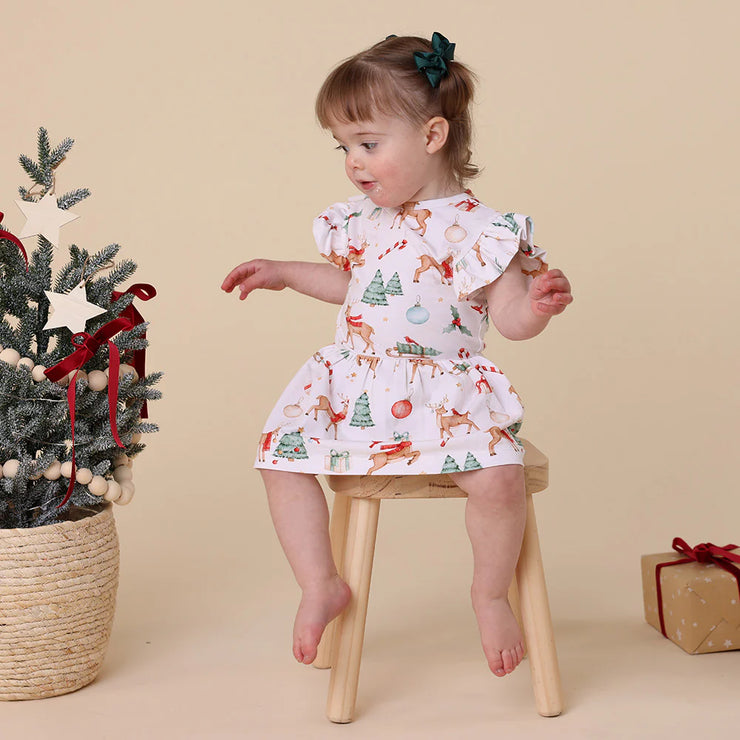 Baby Dress Short Sleeve - Prancer & Friends
