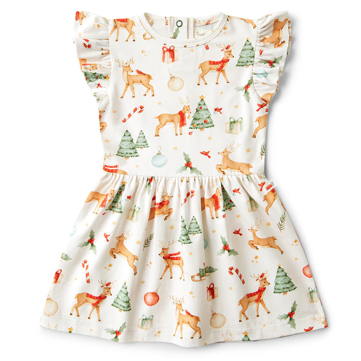 Baby Dress Short Sleeve - Prancer & Friends