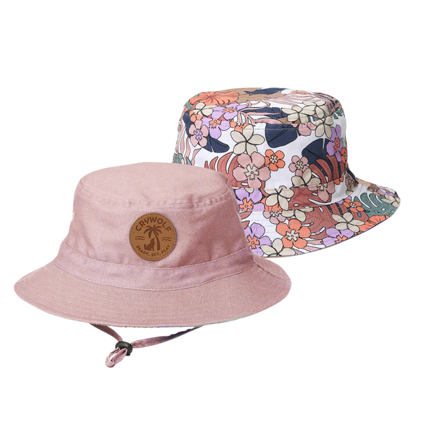 CRYWOLF Reversible Bucket Hat - Tropical Floral