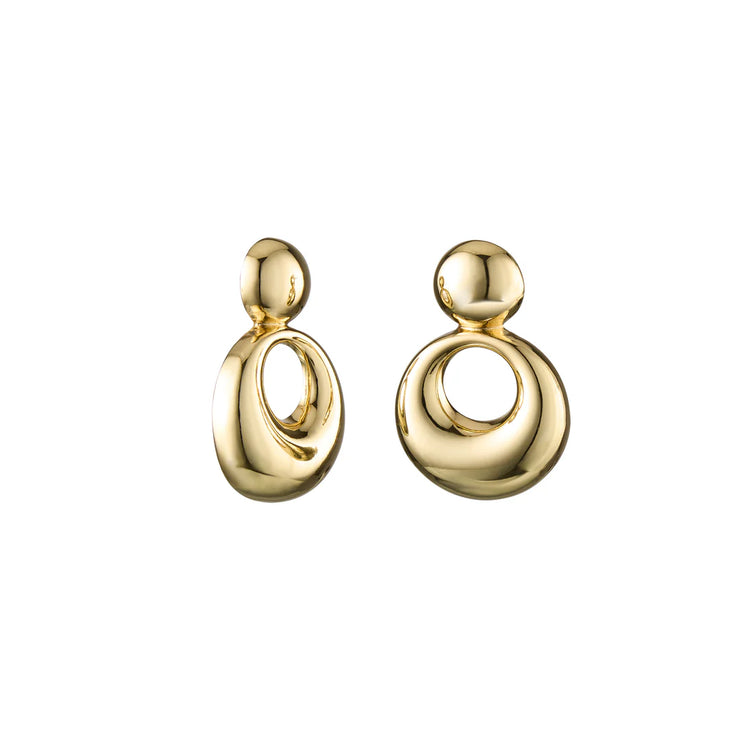 ROTONDO Statement Earrings - 14K Gold Plating