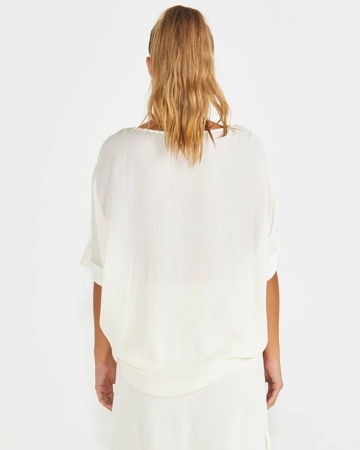 Raya Oversized Top - Cream