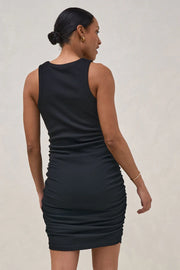 Real Love Rouched Dress - Black
