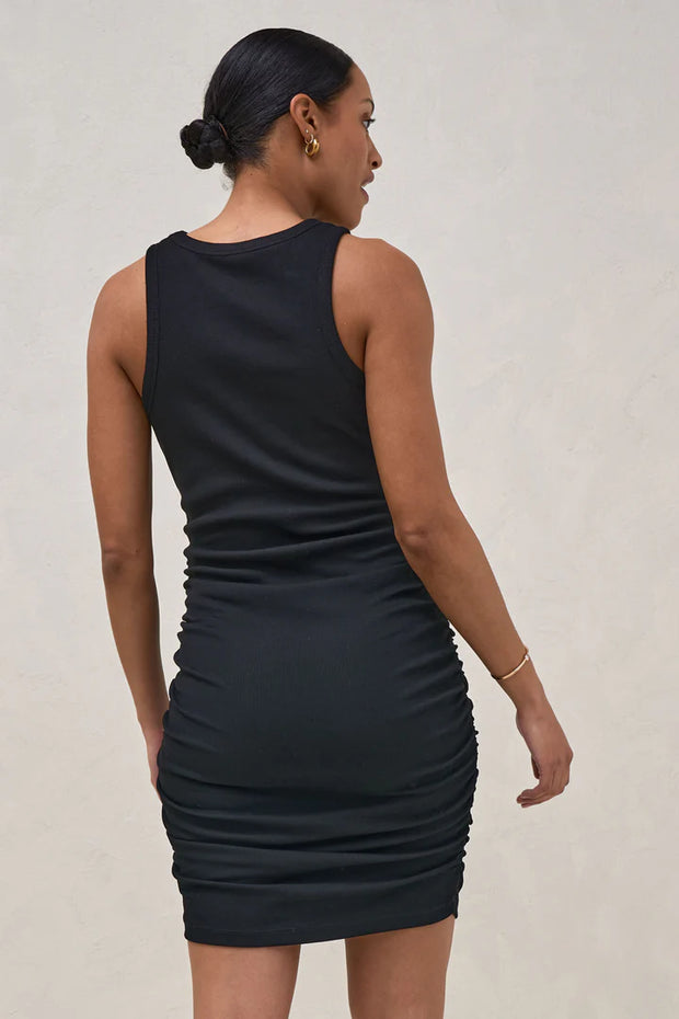 Real Love Rouched Dress - Black