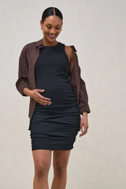 Real Love Rouched Dress - Black