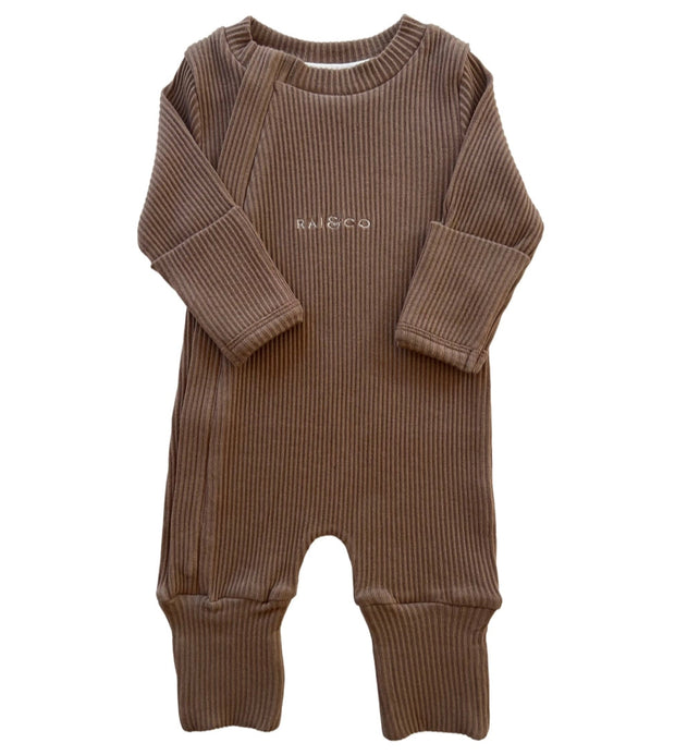 RAI & Co - Ribbed Onesie - Caramel