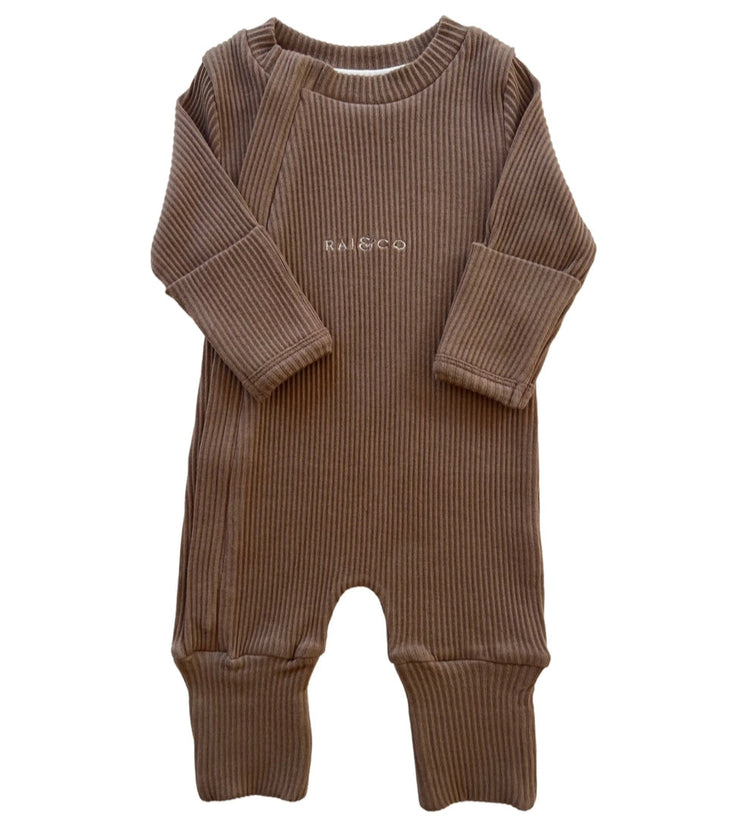 RAI & Co - Ribbed Onesie - Caramel