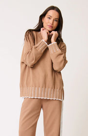 Romy Knit Sweater - Fawn Stripe