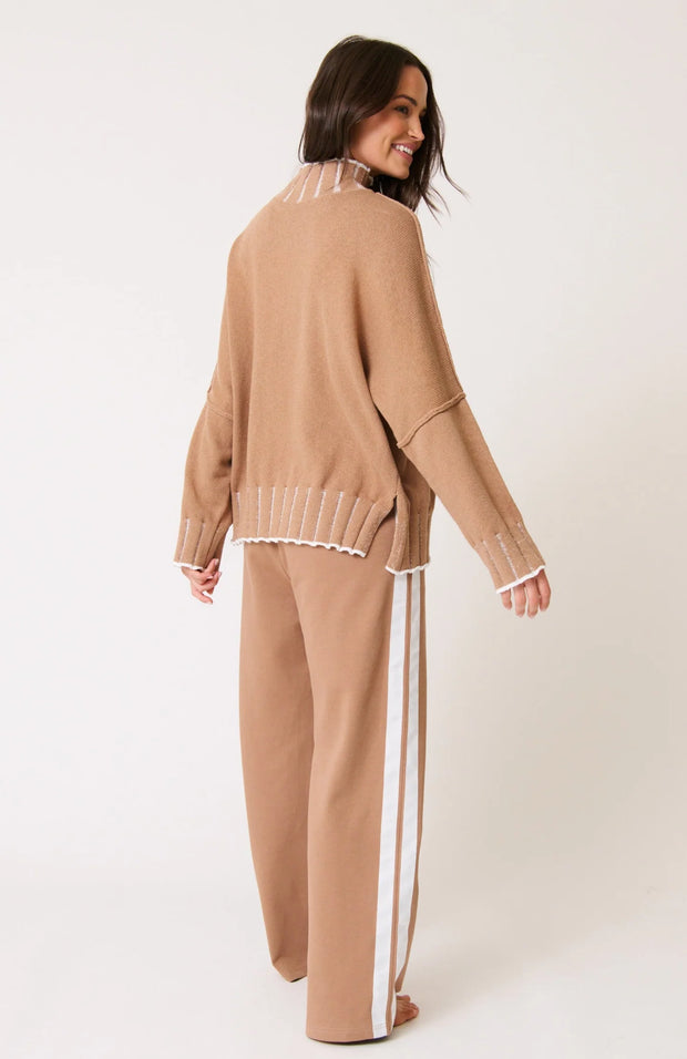 Romy Knit Sweater - Fawn Stripe