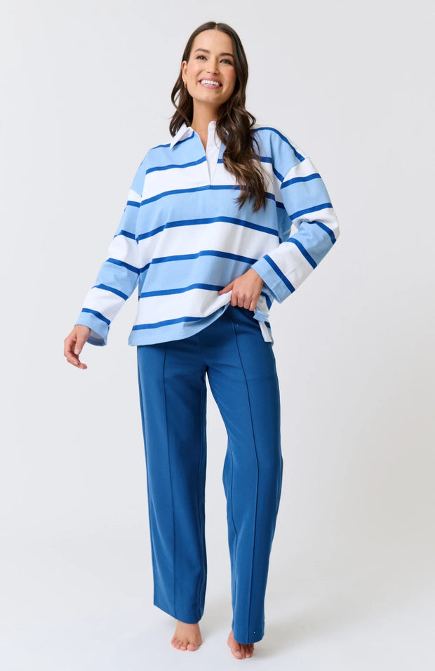 (PRE-ORDER) Ronnie Rugby Shirt - Sky Stripe