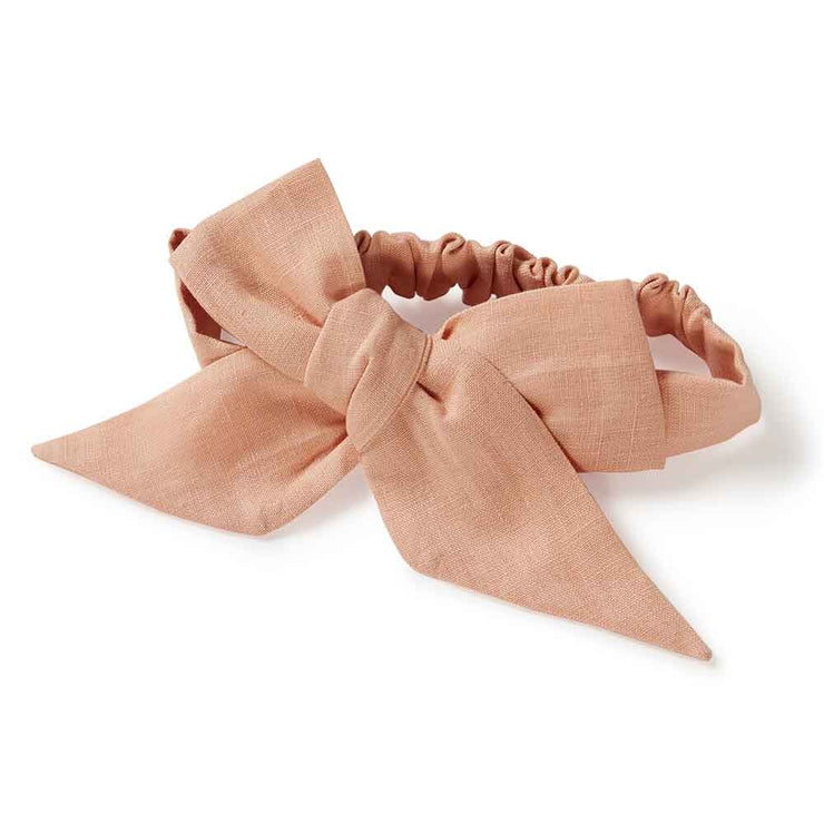 Linen Bow Pre-Tied - Rust