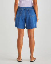 Sabine Denim Shorts - Mid Blue Wash