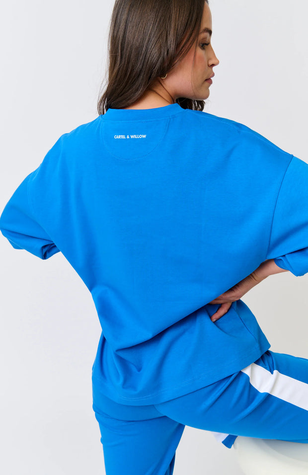 (PRE-ORDER) Sage Tee - Cobalt