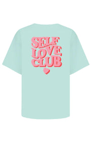 Self Love Club Tee - Mint/Pink