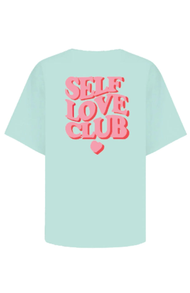 Self Love Club Tee - Mint/Pink