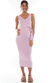 Serenity Sleeveless Knit Dress - Lilac