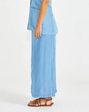 Seville Maxi Skirt - Chambray