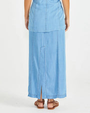 Seville Maxi Skirt - Chambray