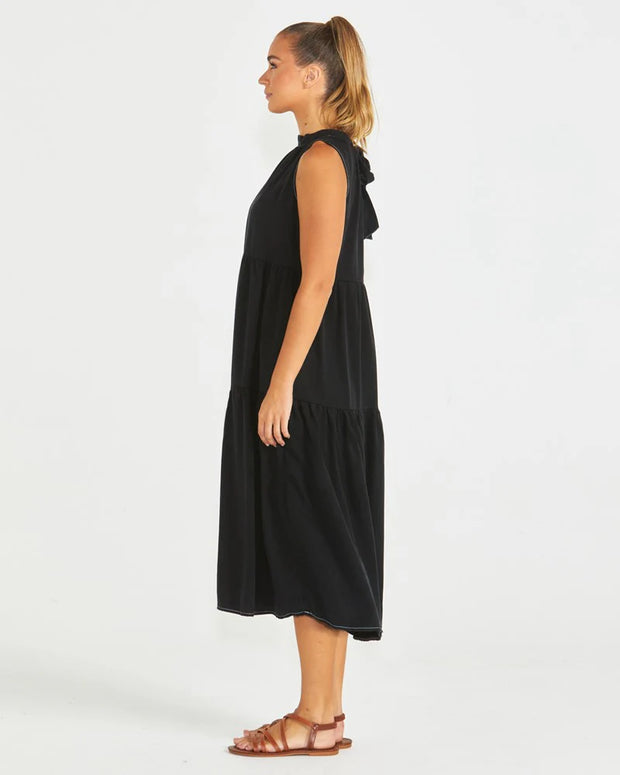 Seville Tiered Dress - Black