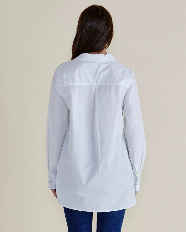 Shellie Poplin Shirt - White