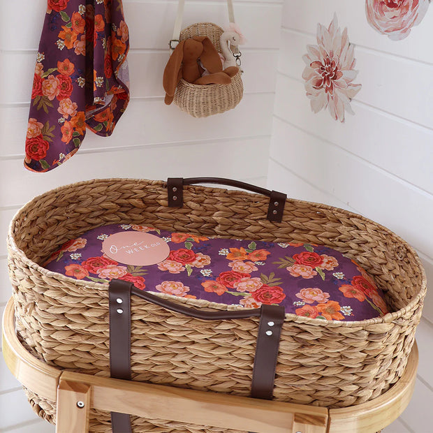 Fitted Bassinet Sheet | Change Pad Cover - Sienna