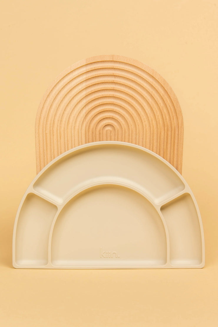 KiiN - Silicone Divided Plate - Vanilla