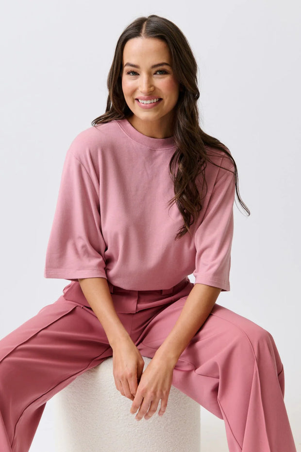 Solana Tee - Dusty Pink
