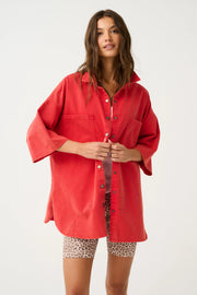 (PRE-ORDER) Stella Denim Shirt - Ruby Denim