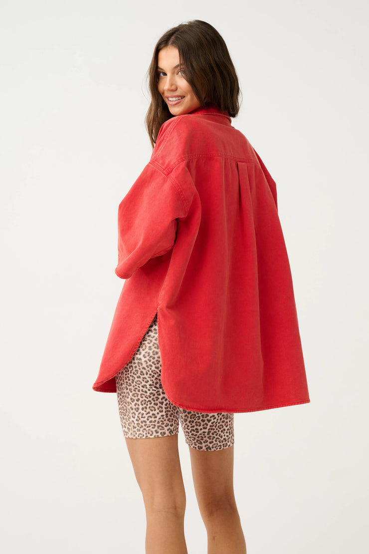 (PRE-ORDER) Stella Denim Shirt - Ruby Denim