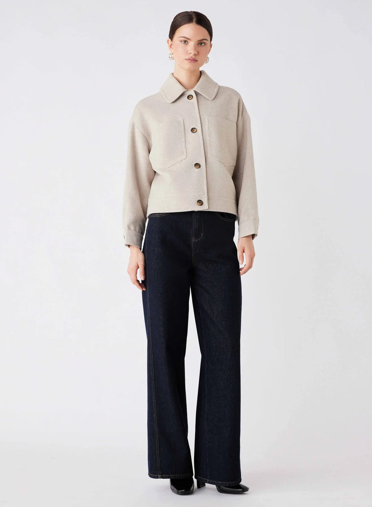Esmaeé - Stopover Jacket - Cream Chevron