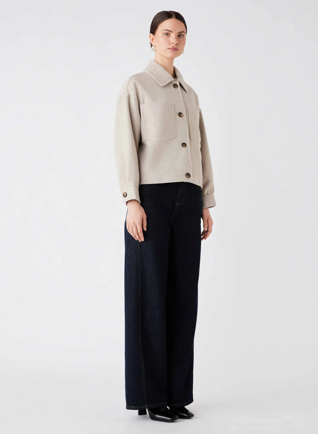 Esmaeé - Stopover Jacket - Cream Chevron