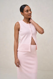 Storyline Button Tank - Pink