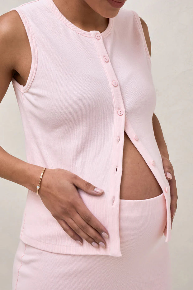 Storyline Button Tank - Pink