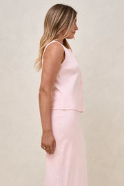 Storyline Button Tank - Pink