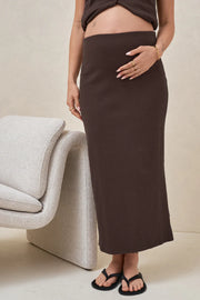 Storyline Midi Skirt - Chocolate