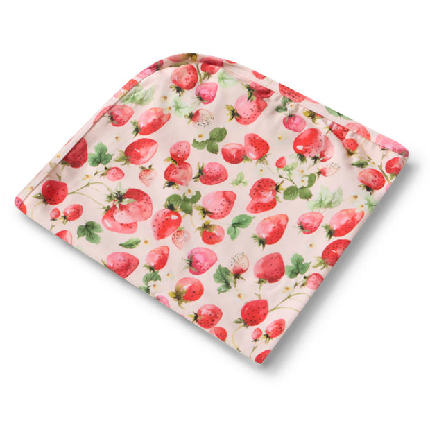 Jersey Wrap & Top Knot Set - Strawberry