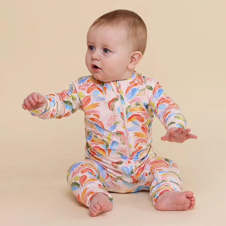 Snugglesuit Convertible Romper - Summer Palm