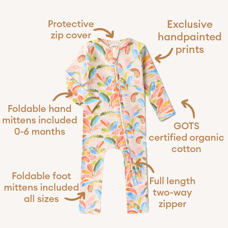 Snugglesuit Convertible Romper - Summer Palm