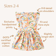 Baby Dress Short Sleeve - Summer Palm