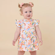 Baby Dress Short Sleeve - Summer Palm